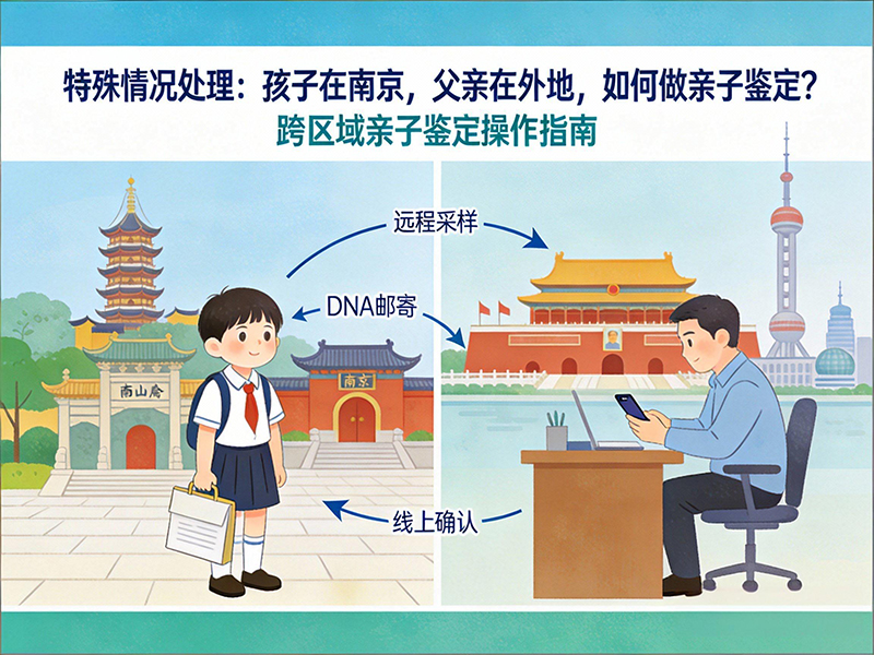 特殊情况处理：孩子在南京，父亲在外地，如何做亲子鉴定？
