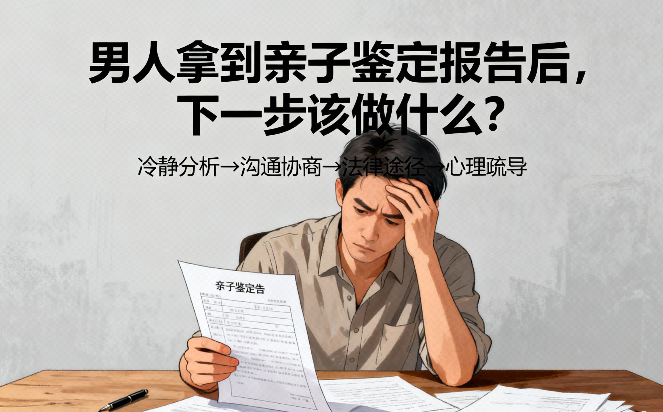 拿到南京亲子鉴定报告后，下一步该做什么？